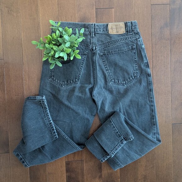 90s OLD NAVY BLACK WASH VINTAGE BAGGY JEANS - Picture 4 of 4